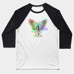 Colourful Angel Baseball T-Shirt